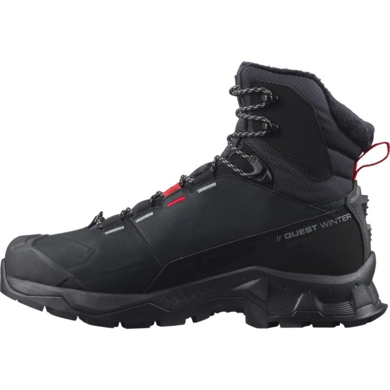 Black Salomon Quest Winter Thinsulate Climasalomon Waterproof Women's Winter Boots | PH 50194B